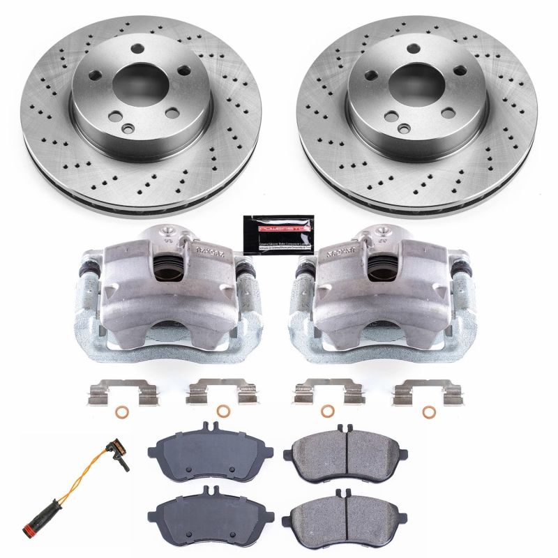 Power Stop 12-16 Mercedes-Benz C250 Front Autospecialty Brake Kit w/Calipers - KCOE7766