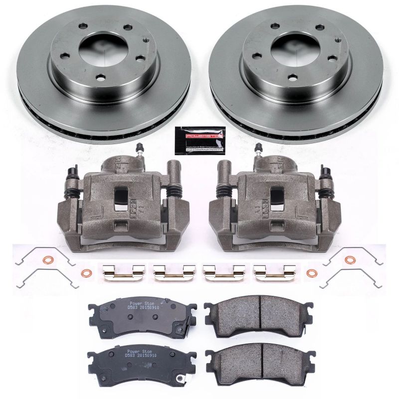 Power Stop 93-97 Ford Probe Front Autospecialty Brake Kit w/Calipers - KCOE782