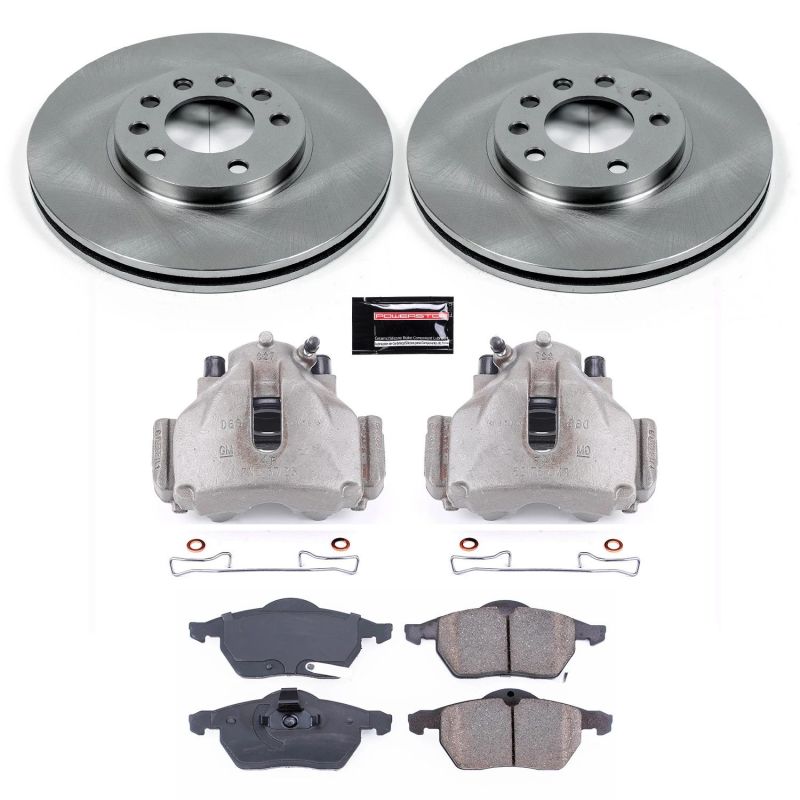 Power Stop 99-03 Saab 9-3 Front Autospecialty Brake Kit w/Calipers - KCOE834