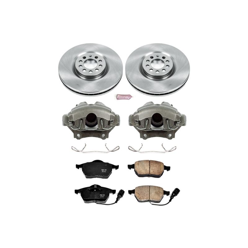 Power Stop 99-06 Audi TT Front Autospecialty Brake Kit w/Calipers - KCOE914