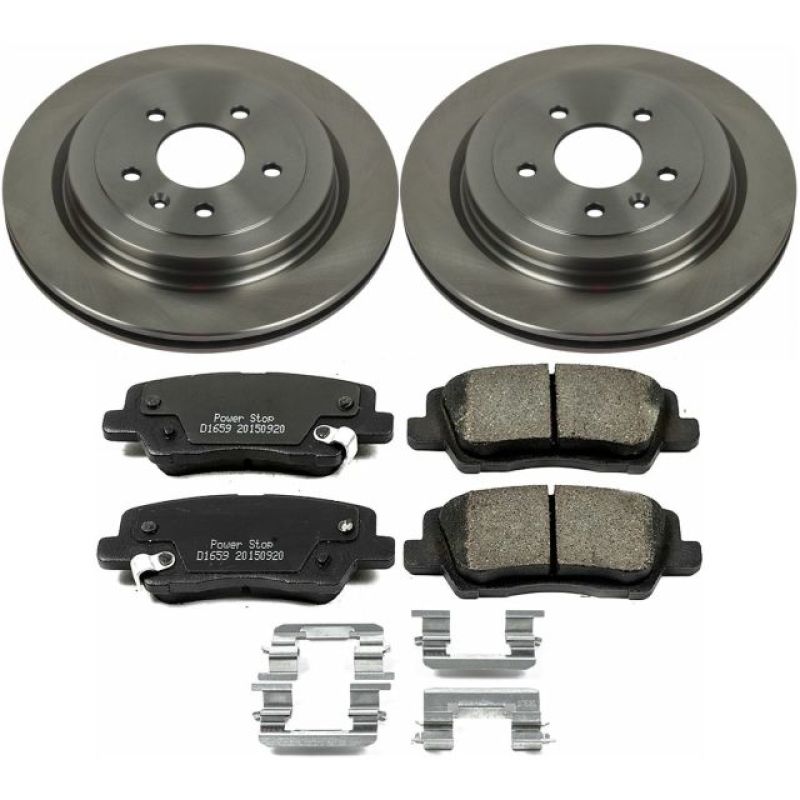 Power Stop 13-15 Cadillac ATS Rear Autospecialty Brake Kit - KOE6385