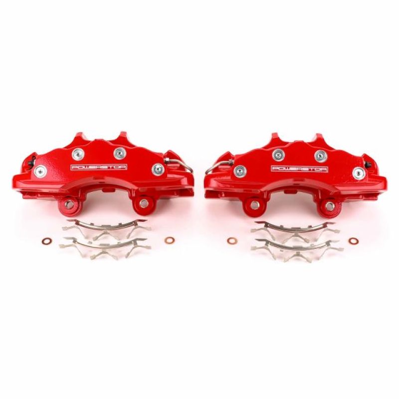 Power Stop 06-13 Chevrolet Corvette Front Red Calipers - Pair - S15042