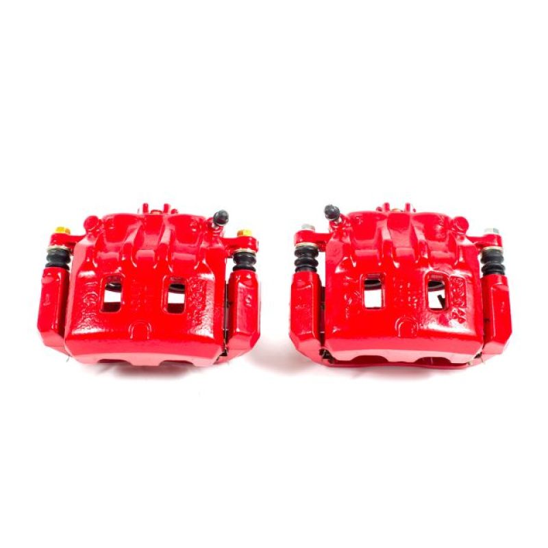 Power Stop 02-03 Subaru Impreza Front Red Calipers w/Brackets - Pair - S1948A