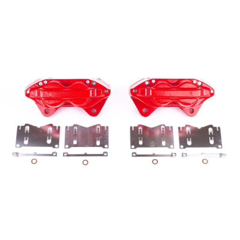 Power Stop 98-02 Lexus LX470 Front Red Calipers w/o Brackets - Pair - S2634