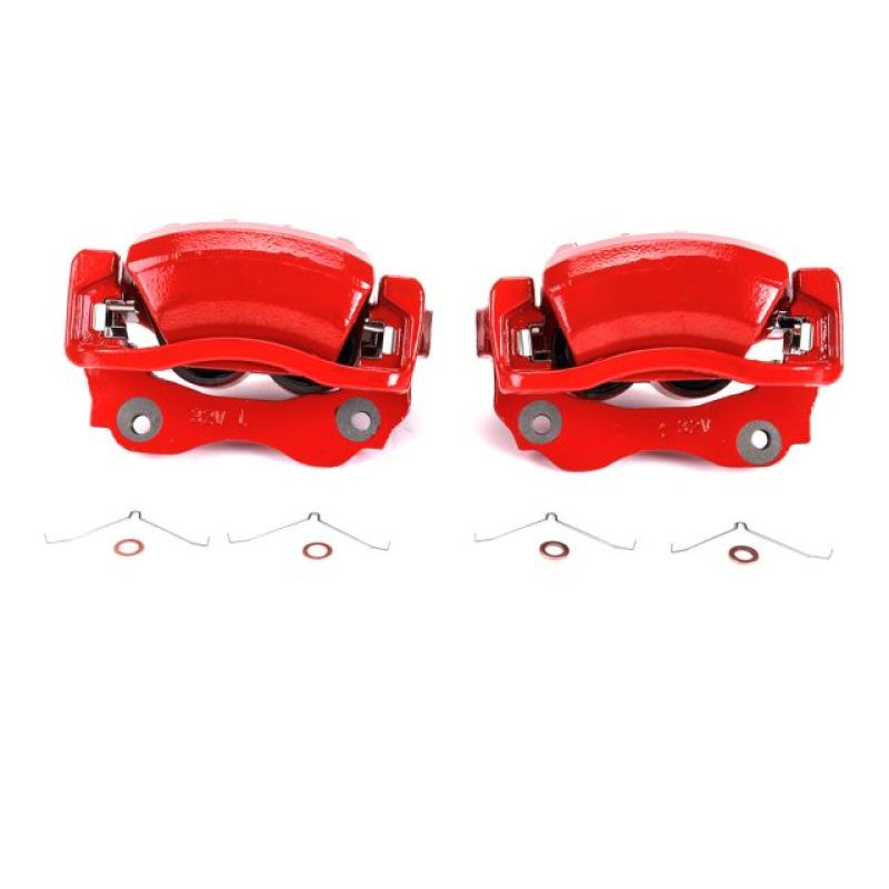 Power Stop 01-05 Lexus IS300 Front Red Calipers w/Brackets - Pair - S2778