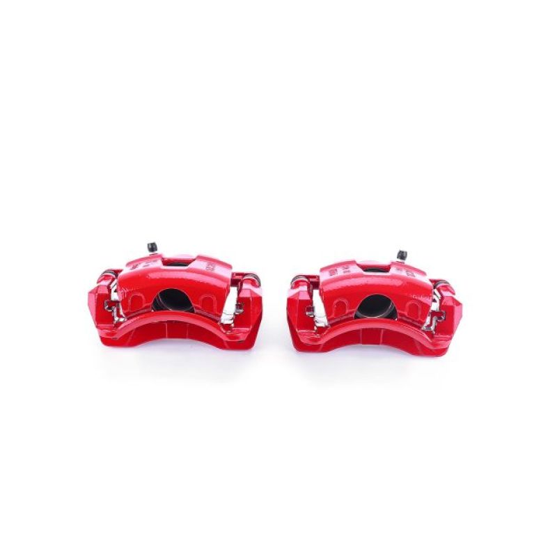 Power Stop 04-11 Chevrolet Aveo Front Red Calipers w/Brackets - Pair - S2810