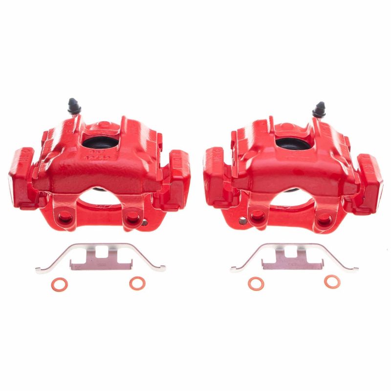 Power Stop 04-10 BMW X3 Rear Red Calipers - Pair - S2888