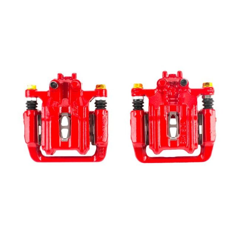 Power Stop 07-11 Honda CR-V Rear Red Calipers w/Brackets - Pair - S2910A