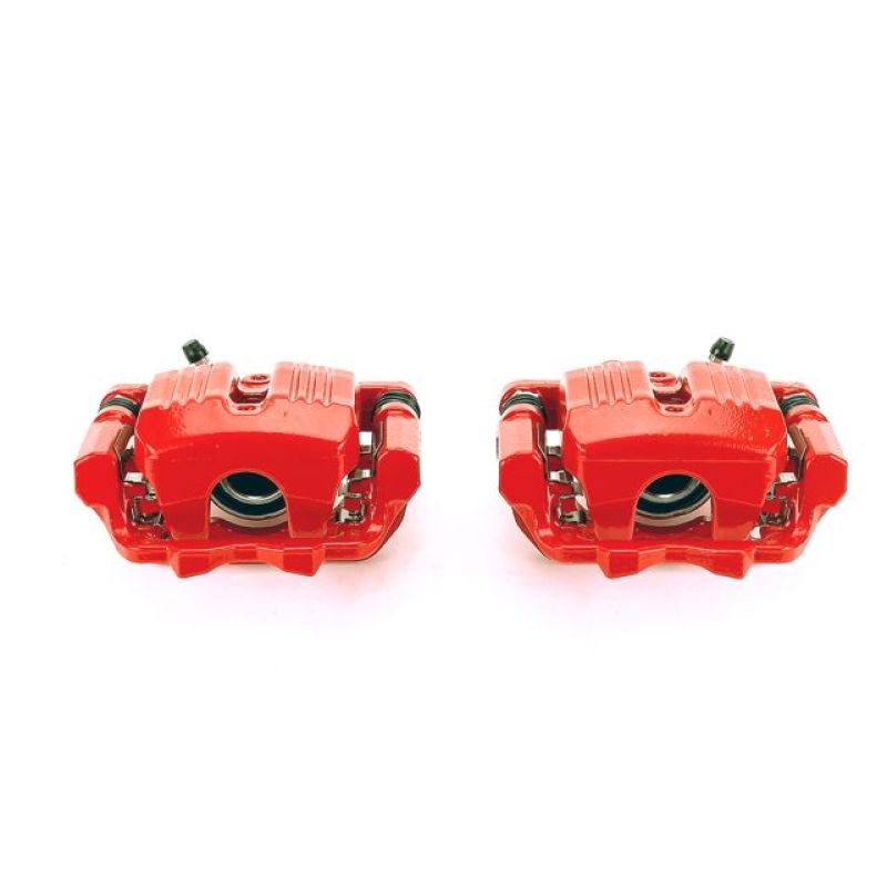 Power Stop 05-12 Acura RL Rear Red Calipers w/Brackets - Pair - S3190