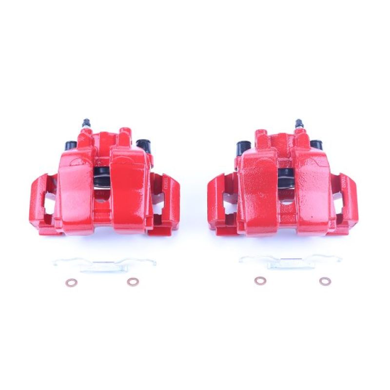 Power Stop 07-12 Ford Escape Front Red Calipers w/Brackets - Pair - S3116