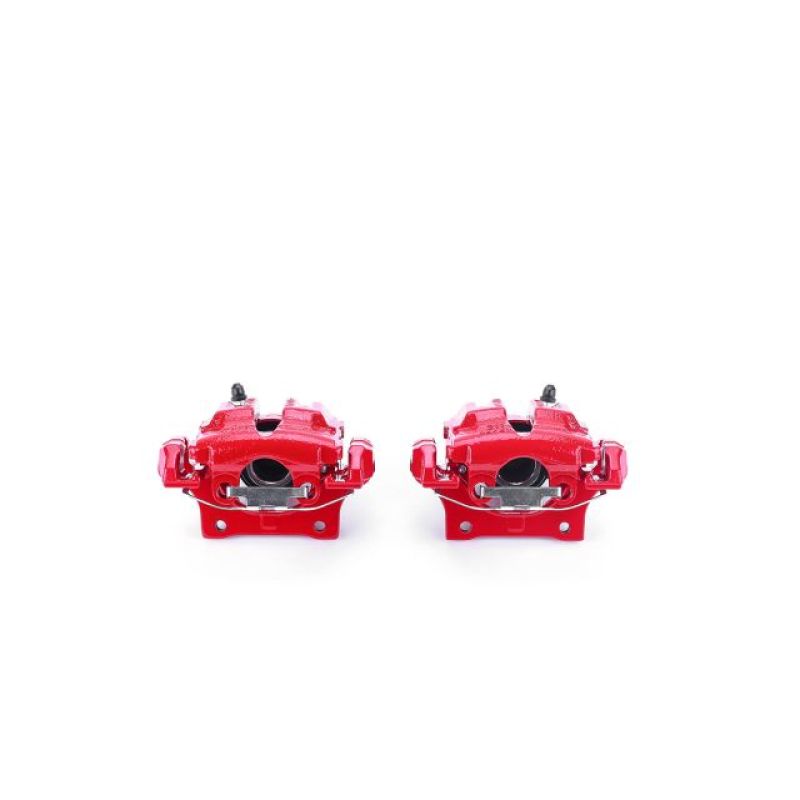 Power Stop 2006 BMW 325i Rear Red Calipers w/Brackets - Pair - S3226