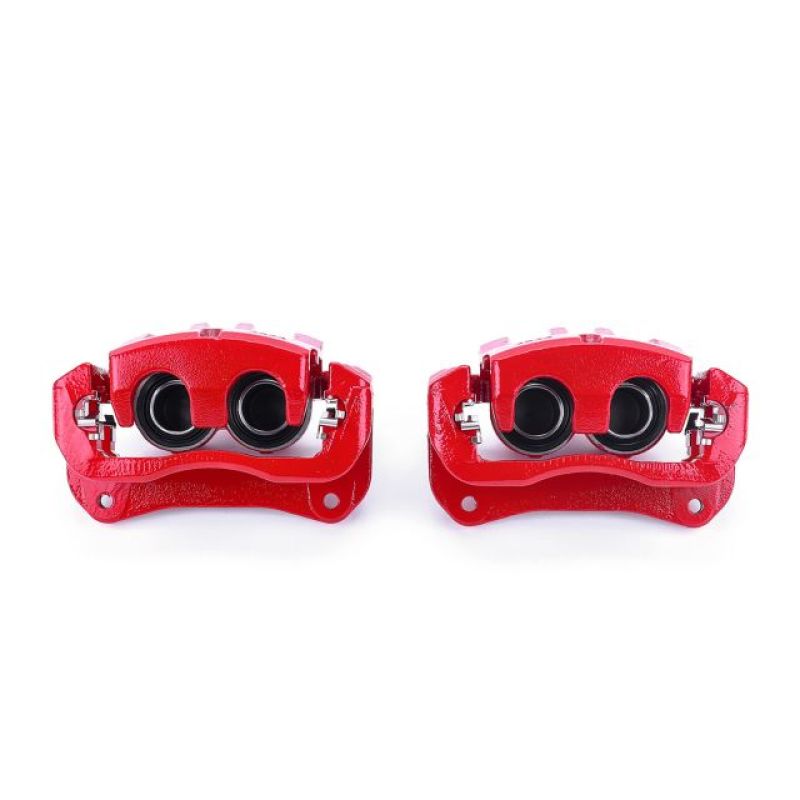 Power Stop 15-17 Lexus NX200t Front Red Calipers w/Brackets - Pair - S3352