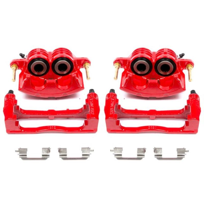 Power Stop 04-05 Buick Rainier Front Red Calipers w/Brackets - Pair - S4798