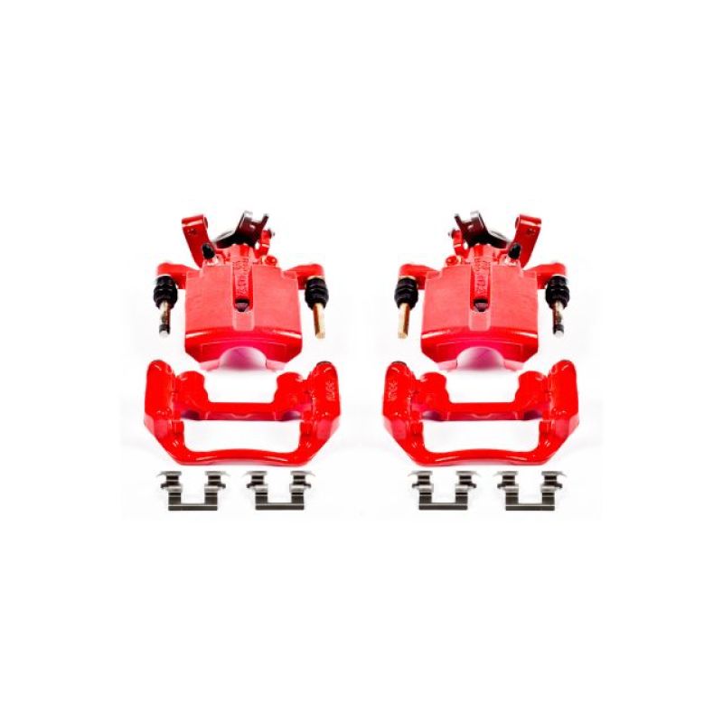 Power Stop 05-08 Chevrolet Cobalt Rear Red Calipers w/Brackets - Pair - S4892