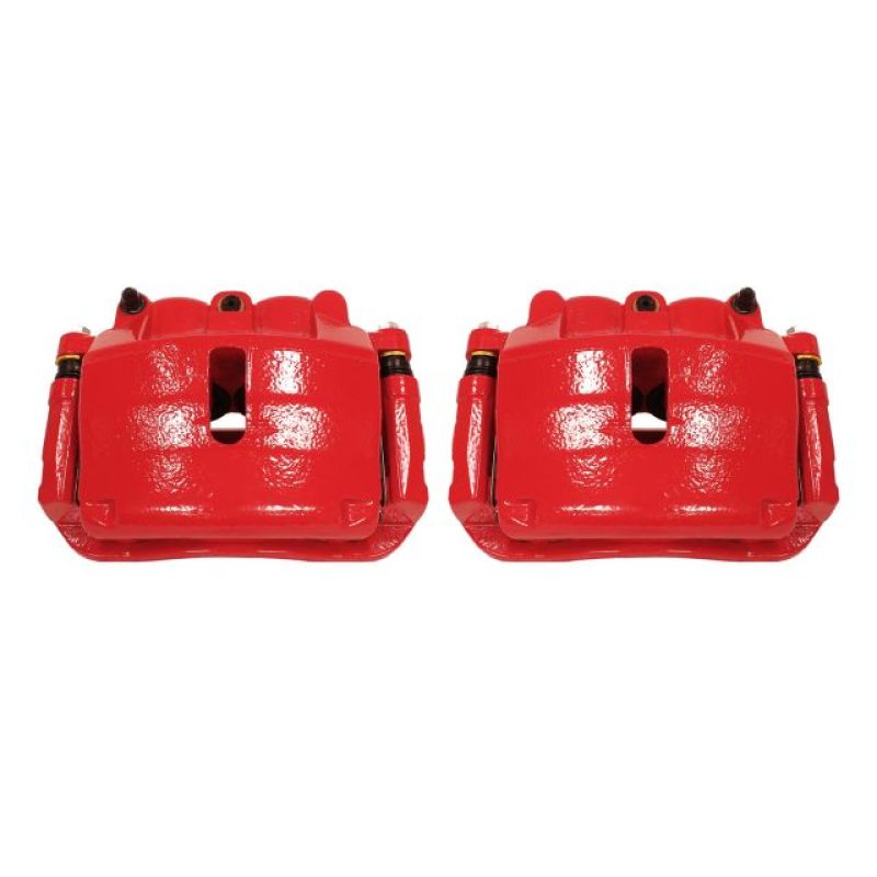 Power Stop 2009 Ford F-150 Front Red Calipers w/Brackets - Pair - S4974A
