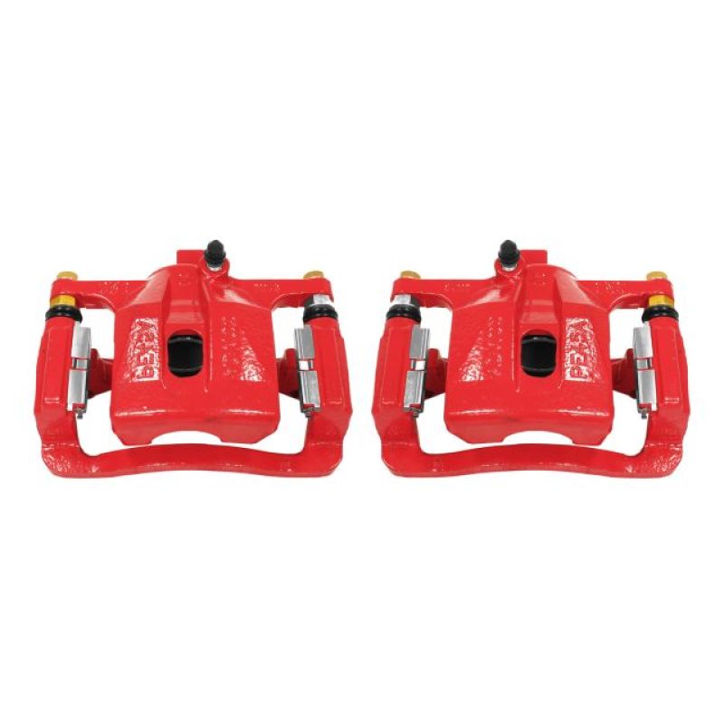 Power Stop 06-10 Hummer H3 Rear Red Calipers w/Brackets - Pair - S5020