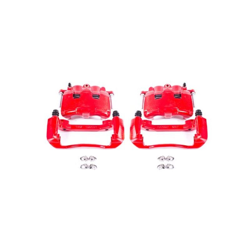 Power Stop 05-08 Dodge Dakota Front Red Calipers w/Brackets - Pair - S5008