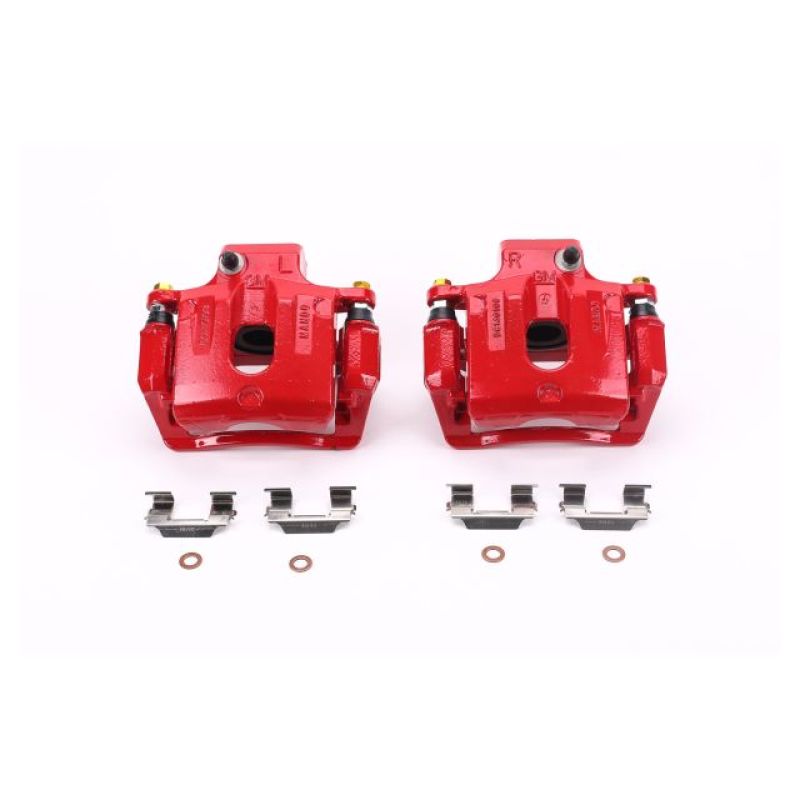 Power Stop 08-16 Buick Enclave Rear Red Calipers w/Brackets - Pair - S5058