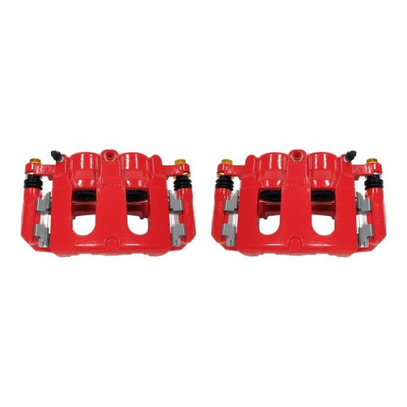 Power Stop 11-17 Ford Explorer Front Red Calipers w/Brackets - Pair - S5214