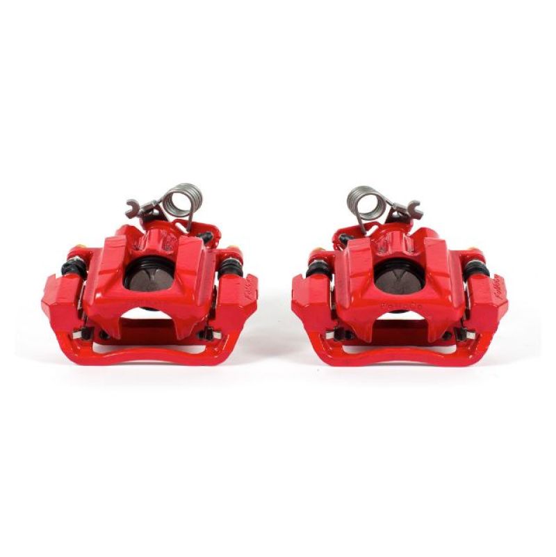 Power Stop 11-16 Ford Explorer Rear Red Calipers w/Brackets - Pair - S5262