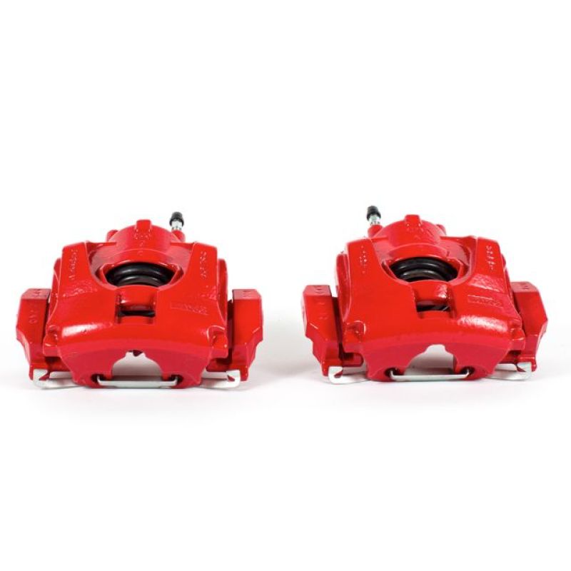 Power Stop 13-17 Ford Fusion Front Red Calipers w/Brackets - Pair - S5474