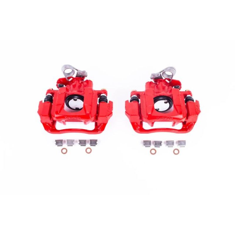 Power Stop 2009 Ford Flex Rear Red Calipers w/Brackets - Pair - S5212