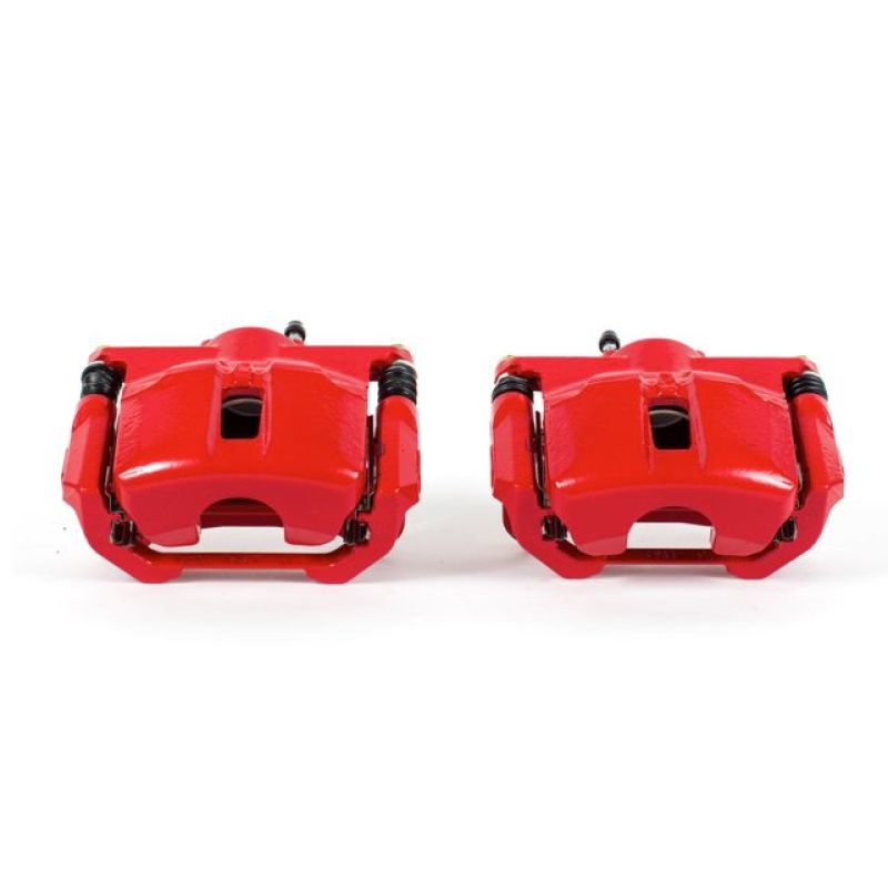 Power Stop 09-14 Nissan Maxima Front Red Calipers w/Brackets - Pair - S6030