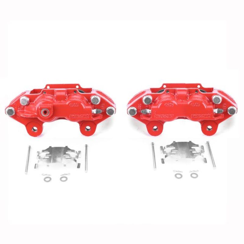 Power Stop 15-19 Chevrolet Colorado Front Red Calipers w/o Brackets - Pair - S5520