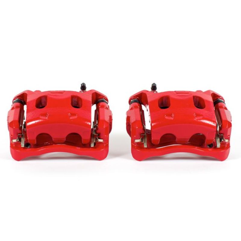 Power Stop 2013 Infiniti JX35 Front Red Calipers w/Brackets - Pair - S7100