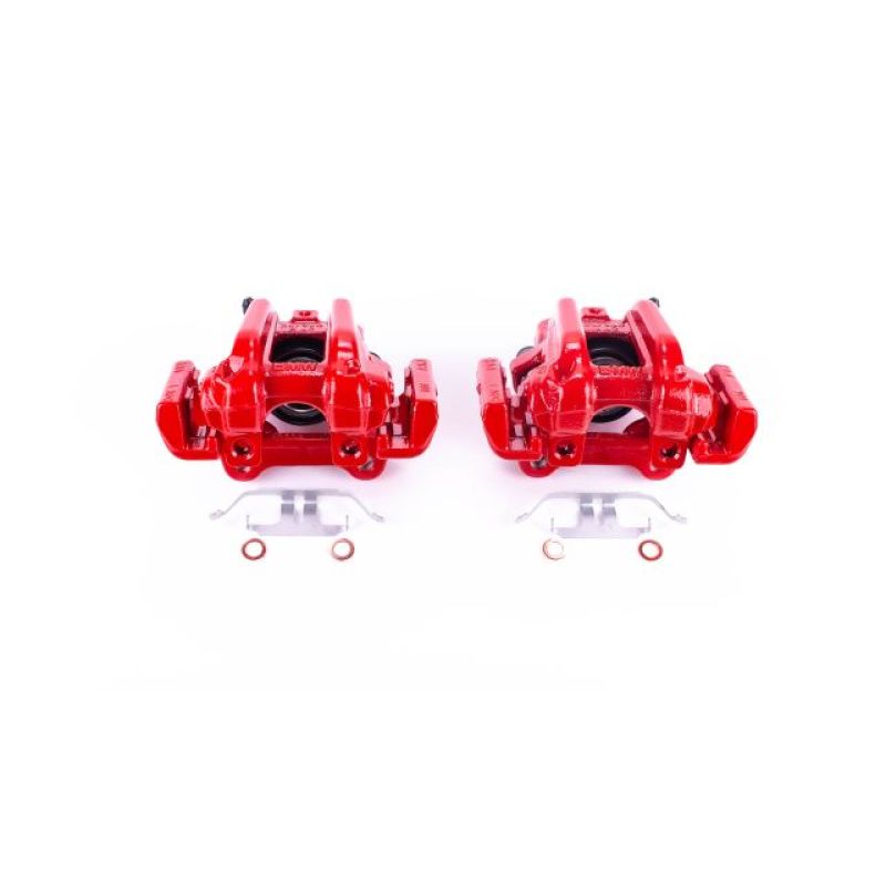 Power Stop 14-16 BMW 228i Rear Red Calipers w/Brackets - Pair - S7110