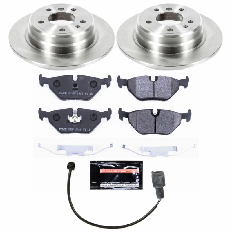 Power Stop 90-95 BMW 525i Rear Track Day SPEC Brake Kit - TDSK393