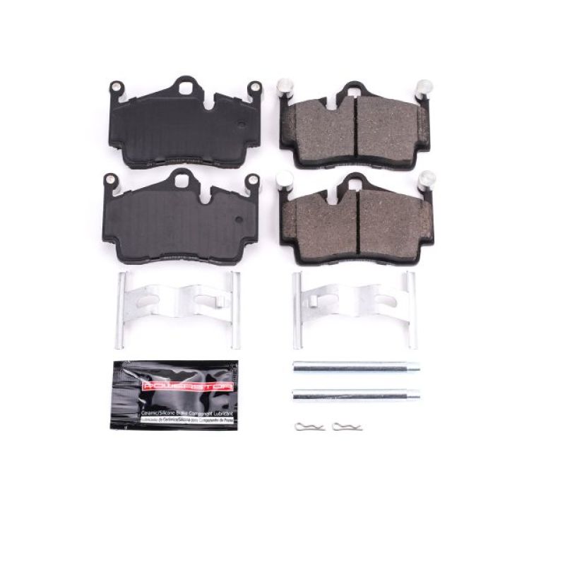 Power Stop 17-18 Porsche 718 Boxster Rear Z23 Evolution Sport Brake Pads w/Hardware - Z23-1134