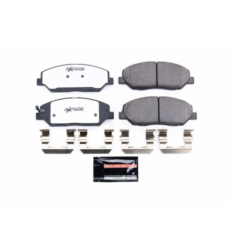 Power Stop 09-11 Hyundai Genesis Front Z26 Extreme Street Brake Pads w/Hardware - Z26-1384