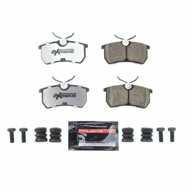 Power Stop 14-19 Ford Fiesta Rear Z26 Extreme Street Brake Pads w/Hardware - Z26-886