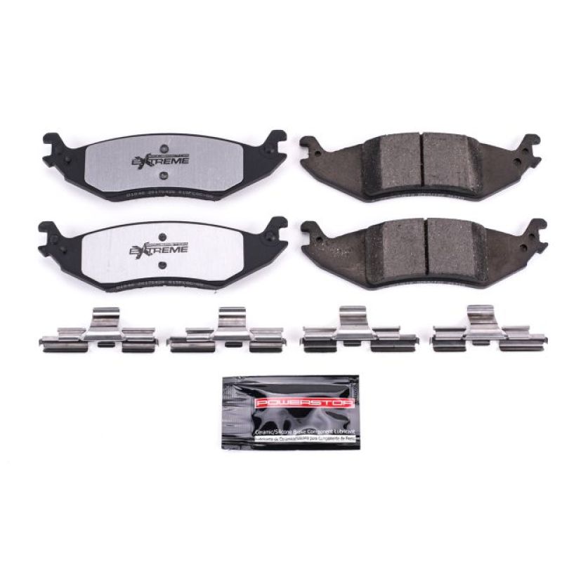 Power Stop 04-07 Ford E-150 Rear Z36 Truck & Tow Brake Pads w/Hardware - Z36-1046