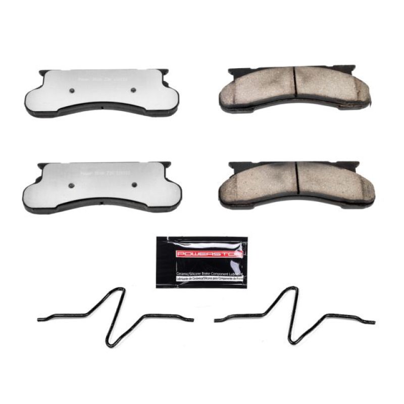 Power Stop 76-91 Ford E-250 Front Z36 Truck & Tow Brake Pads w/Hardware - Z36-450
