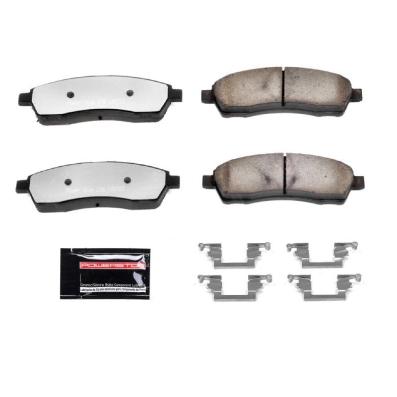 Power Stop 00-05 Ford Excursion Rear Z36 Truck & Tow Brake Pads w/Hardware - Z36-757