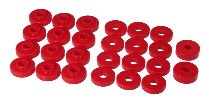 Prothane 67-73 Jeepster Commando Body Mount - Red - 1-108