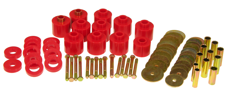 Prothane 76-79 Jeep CJ5/7 1in Lift Body Mount - Red - 1-110