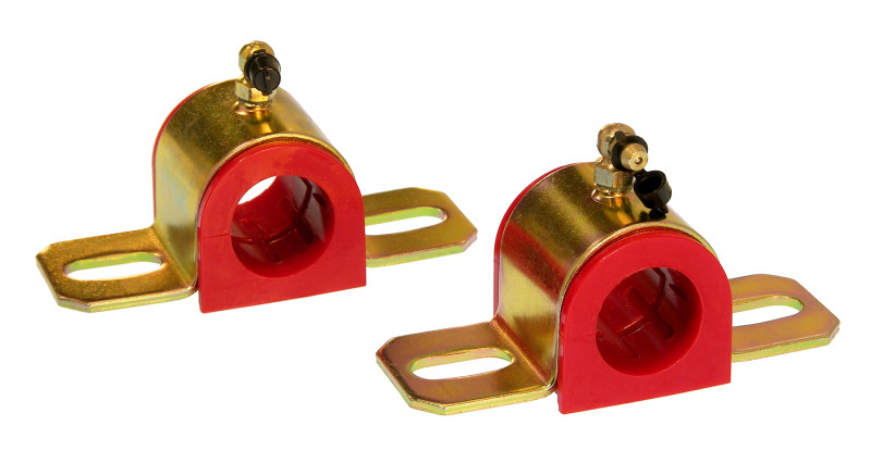 Prothane Universal 90 Deg Greasable Sway Bar Bushings - 28MM - Type B Bracket - Red - 19-1216