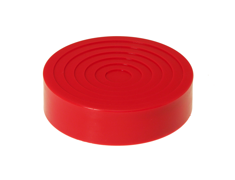 Prothane Universal Jack Pad 7.25in Diameter Model - Red - 19-1401