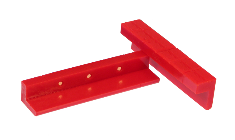 Prothane Universal Vice Pads Soft Jaw Kit - Red - 19-1450