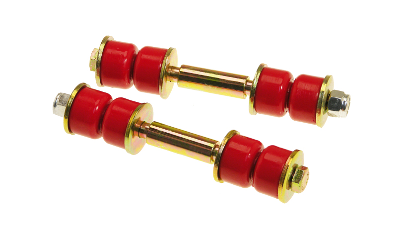 Prothane Universal End Link Set - 3 1/4in Mounting Length - Red - 19-405