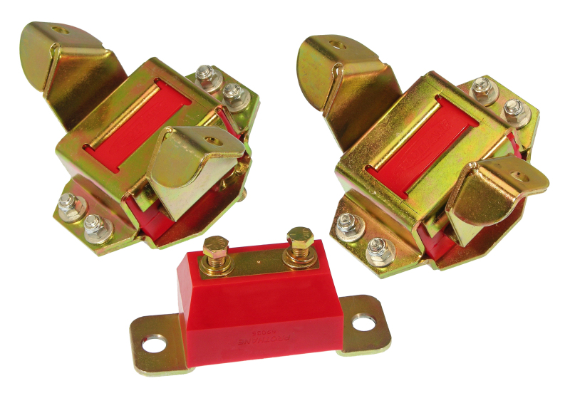 Prothane Ford Motor & Trans Mount Kit - Red - 6-1905