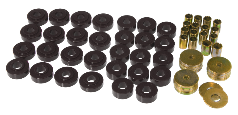 Prothane 65-67 GM Convertible Body Mount Kit - Black - 7-122-BL
