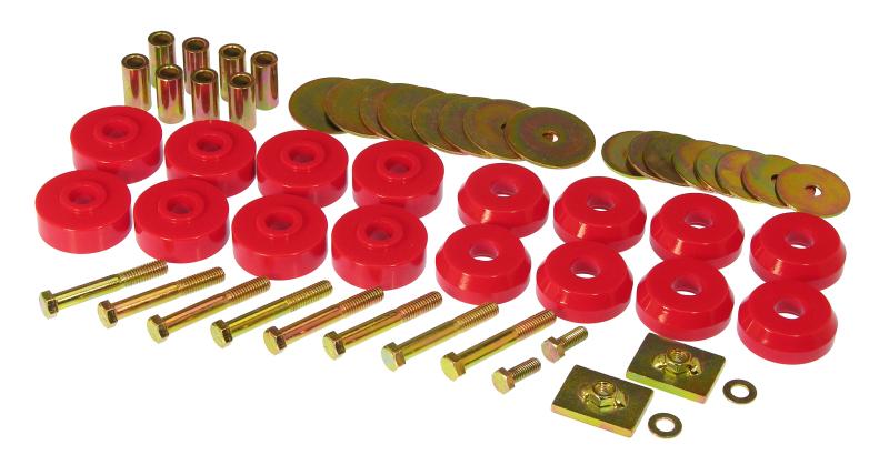 Prothane 59-64 Chevy Impala / Belair Body Mount Kit - Red - 7-144