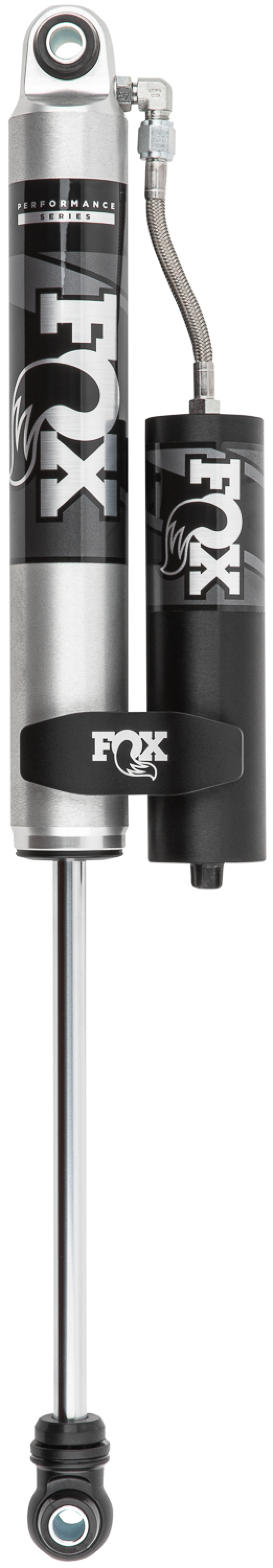 Fox 20+ GM 2500/3500 HD 2.0 Performance Series Smooth Body Reservoir Rear Shock 0-1in Lift - 985-24-243