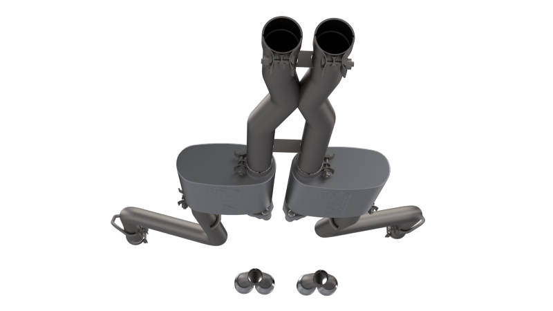 QTP 15-18 Dodge Challenger 5.7L 304SS Screamer Cat-Back Exhaust w/3in Tips - 430015