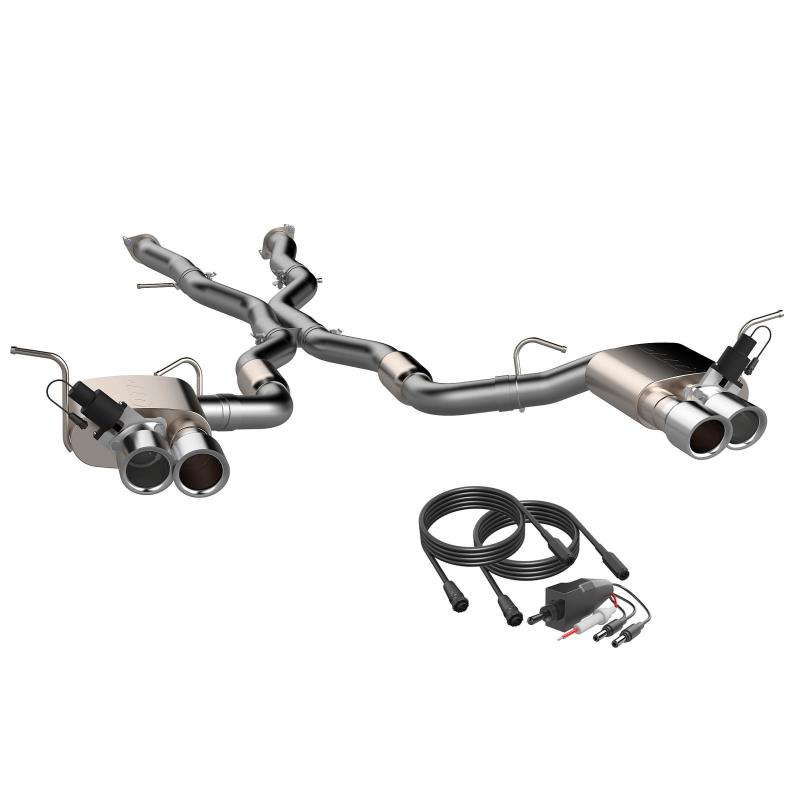 QTP 2018+ Jeep Grand Cherokee Trackhawk 304SS Screamer Cat-Back Exhaust w/4in Tips - 427218