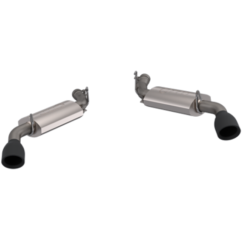 QTP 10-13 Chevrolet Camaro SS 6.2L 304SS AR3 Axle Back Exhaust w/4.5in Black Tips - 600110B